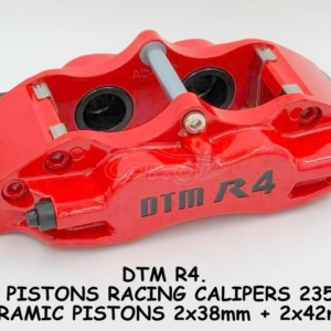 DTM R. R4 BRAKE CALIPERS 4 piston red